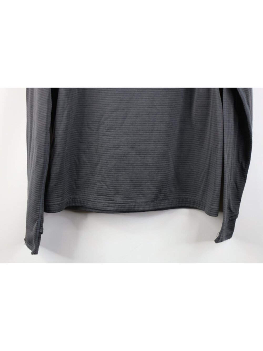 Merrell Mens Small Thermal Ribbed Knit 1/4 Zip Pullover Trekking Jacket Top Gray - Picture 14 of 14